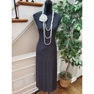 Vintage Black and White Polka Dot Dress